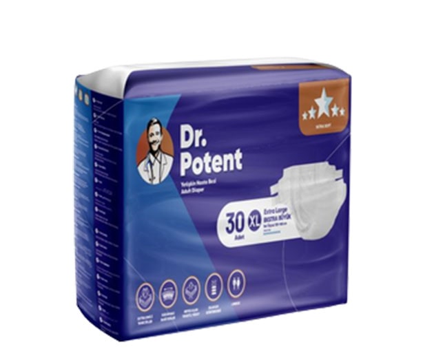 Dr.Potent XL ზომა ტრუსი მოზრდილთათვის 30ც